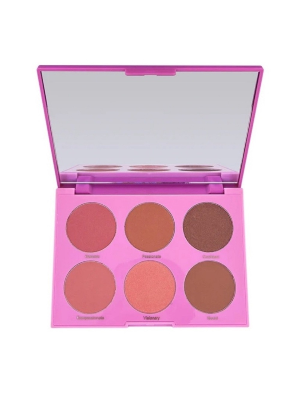 RealHer Six-Shade Cheek Palette — Pink, Coral, Brown Tones